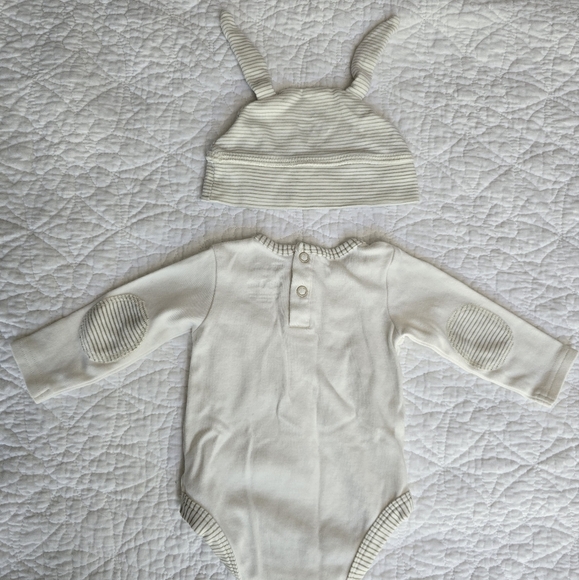 Pehr X Indigo Bunny Rabbit Onesie Long sleeve Bodysuit Set 0-3 Months - Picture 5 of 7